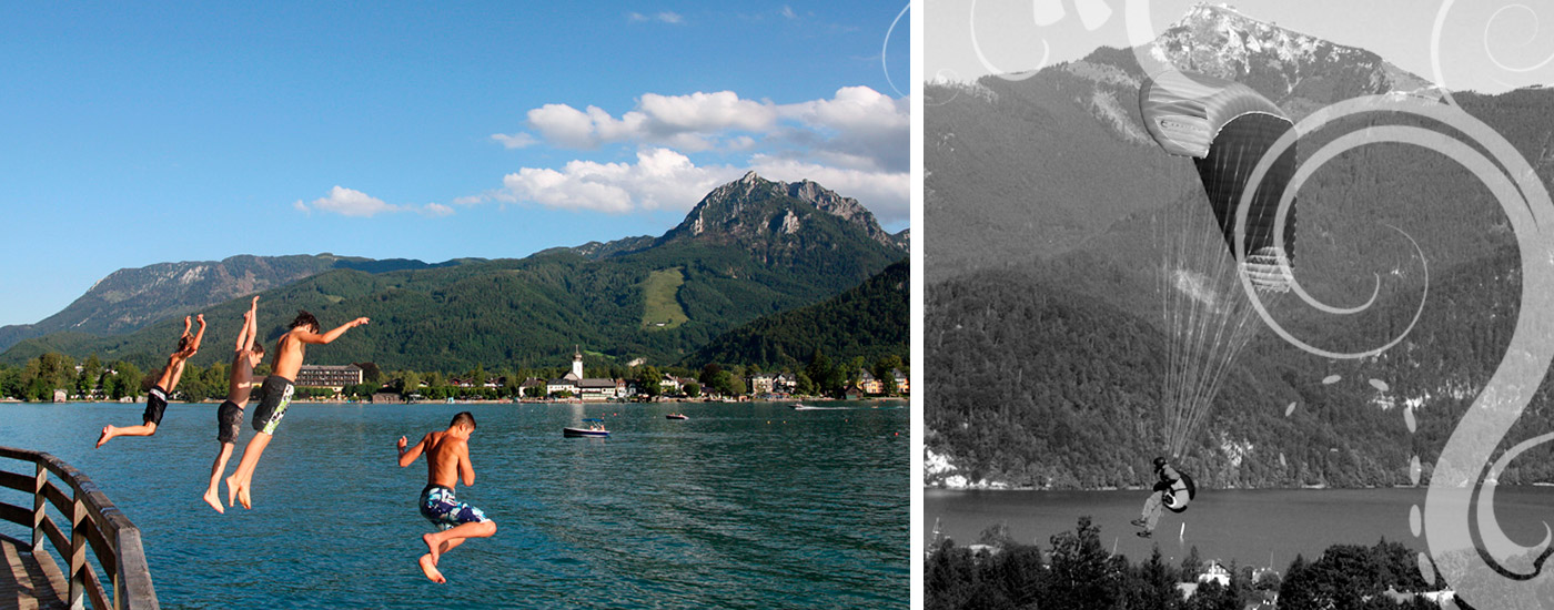 Spaß im Hotel Gasthof Falkenstein in Ried am Wolfgangsee im Salzkammergut